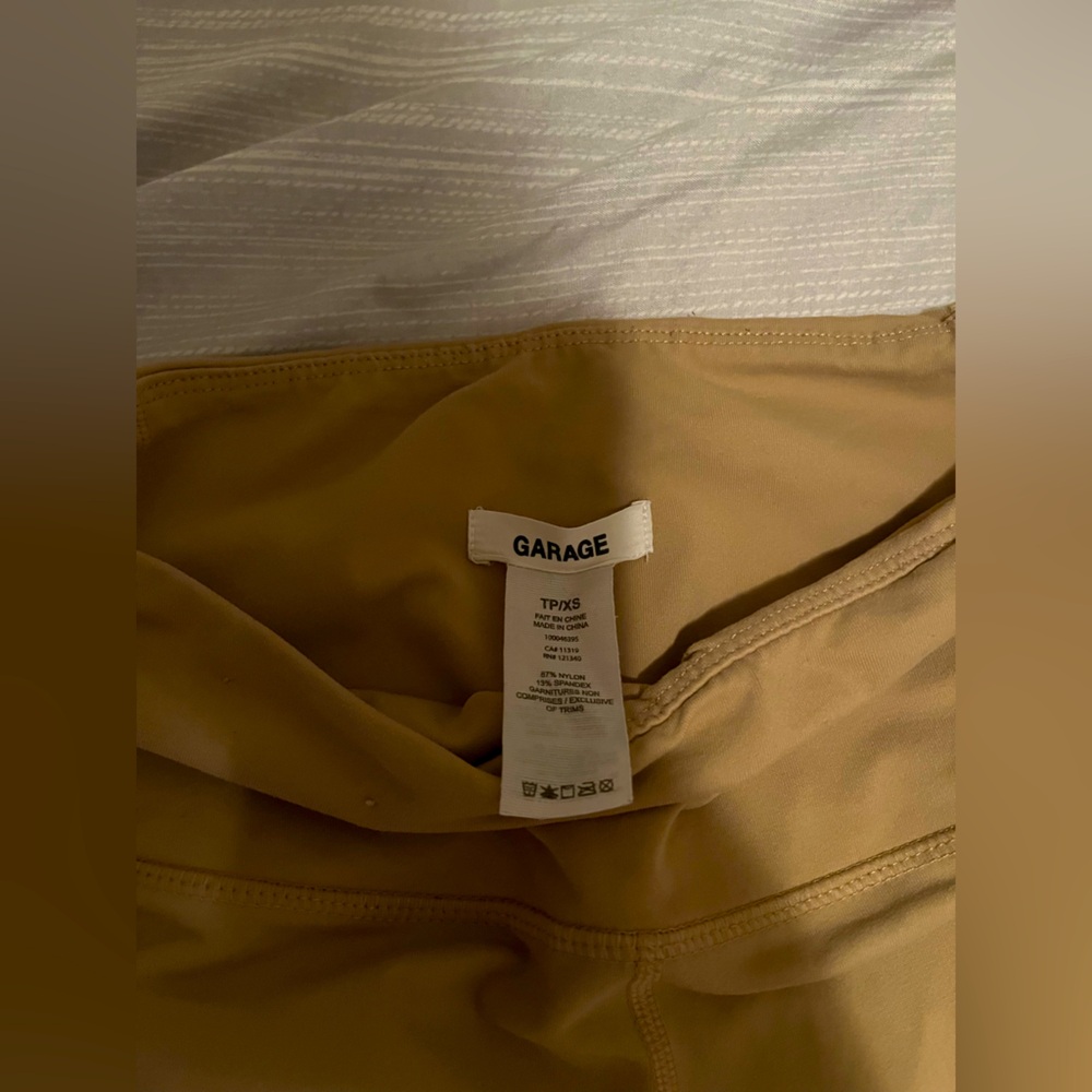garage nude tan leggings